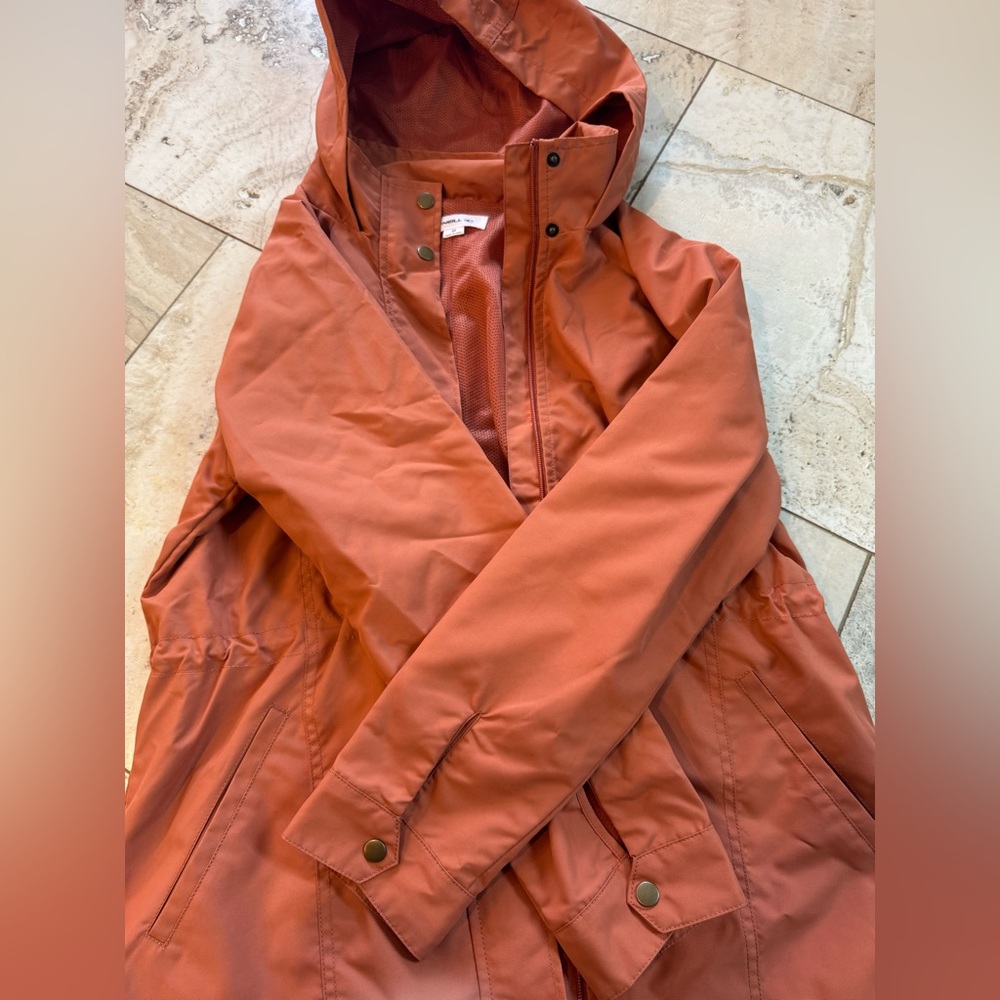 O’Neill Rain Jacket- Medium, Clay/orange